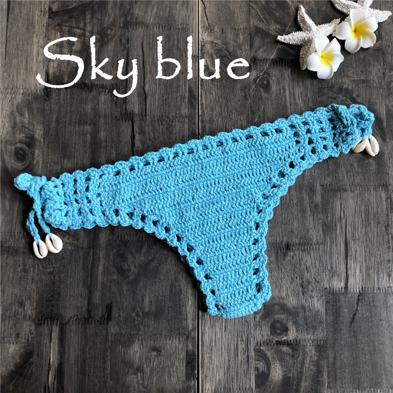 Vintage beach hand crochet panties