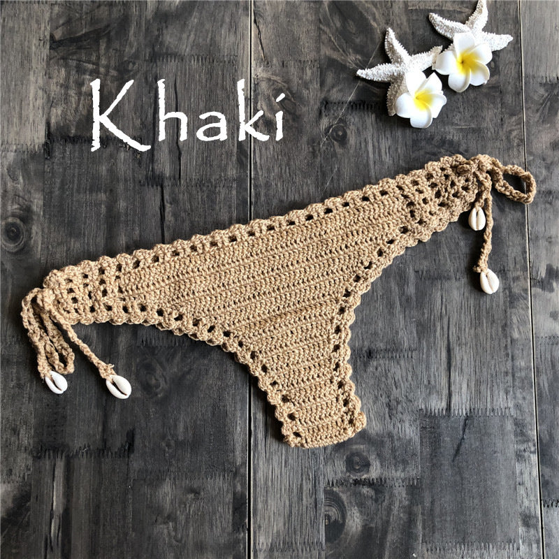 Vintage beach hand crochet panties