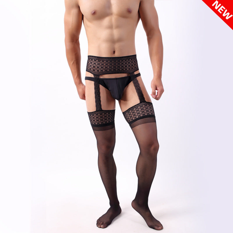 Men's Long Tube Stockings Splicing